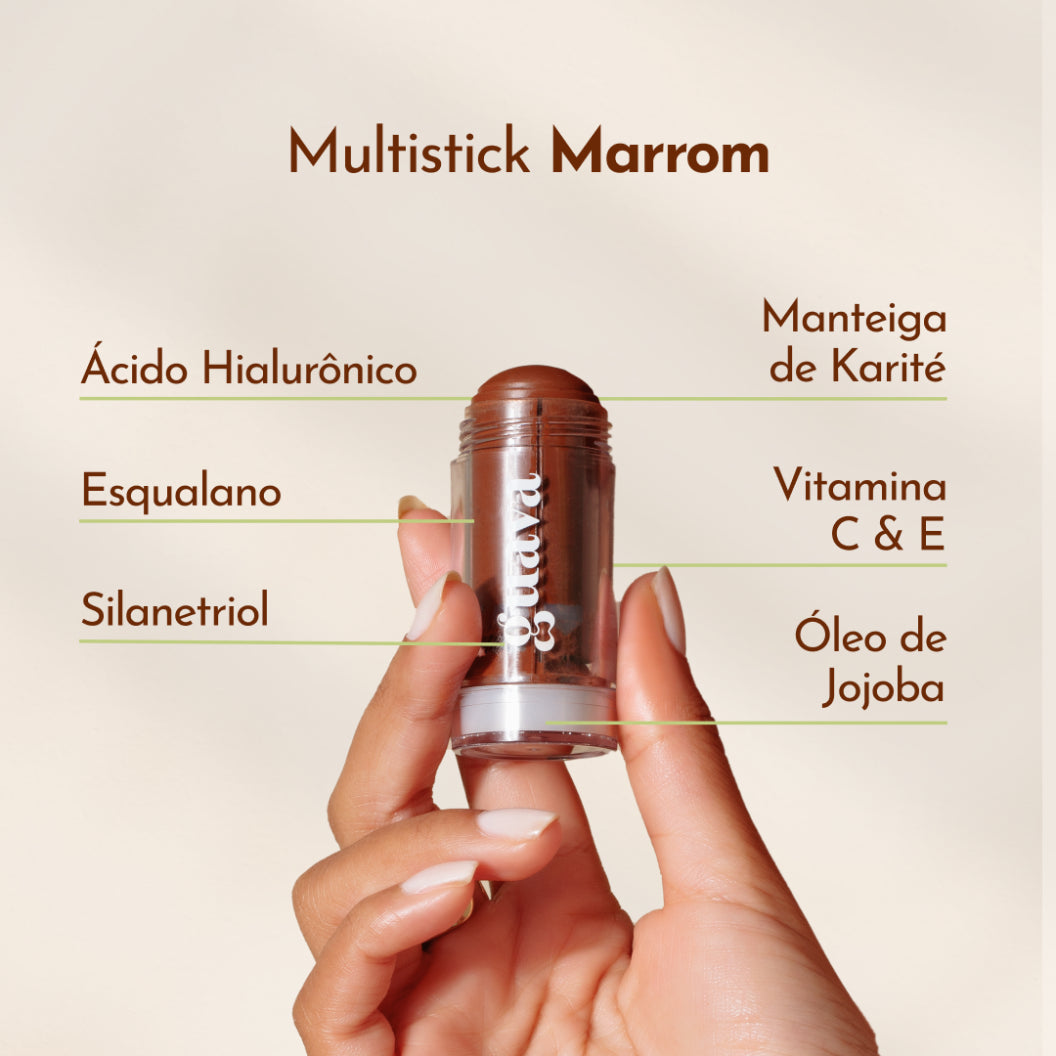 Multistick Marrom com Skincare